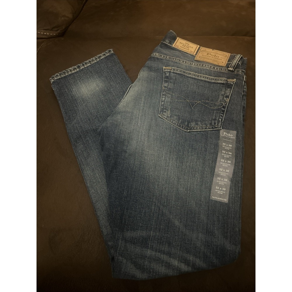 Polo Ralph Lauren Sullivan Slim Jeans Mens 32X30  Blue Stretch Denim